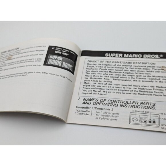 Super Mario Bros/Duck Hunt/Track Meet (Nintendo NES) Manual Only - Picture 5 of 6